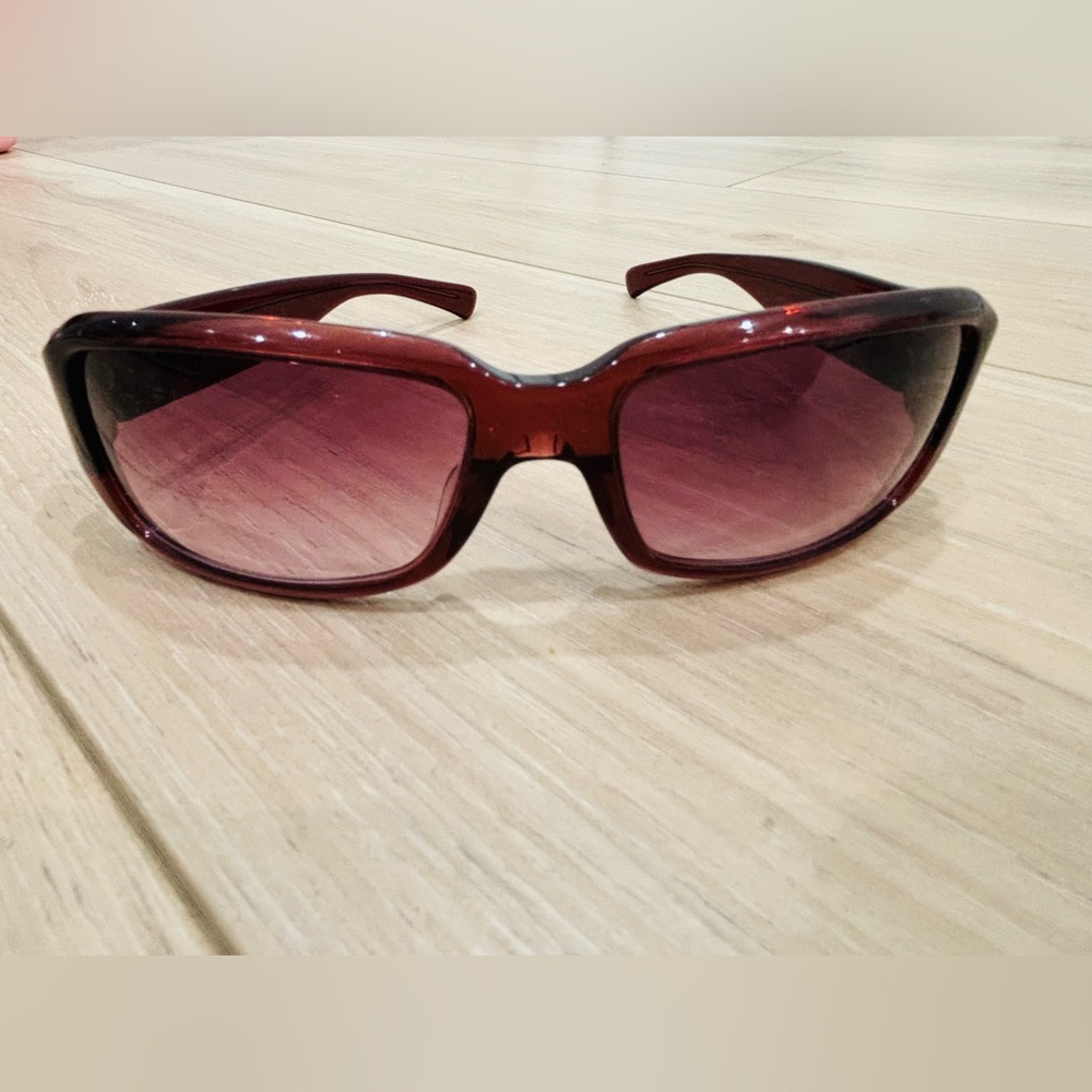 Marc Jacobs Red Sparkle Sunglasses with Gradient Lenses
